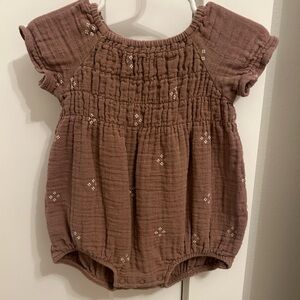 City Mouse Studio - Smocked Short Romper - Diamonds